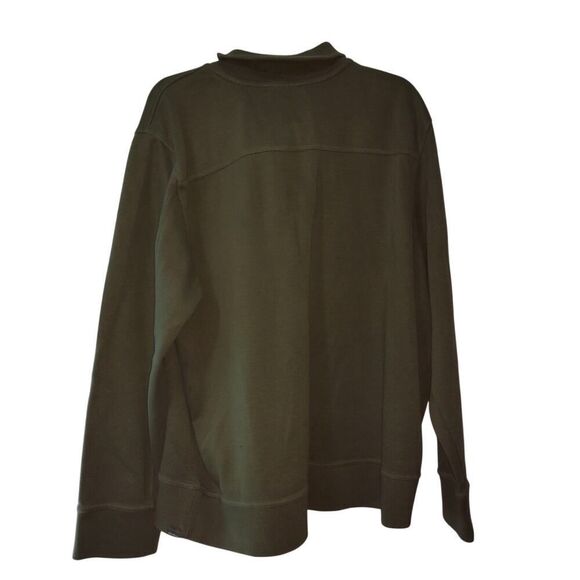 Eddie Bauer Men's Olive Green 1/2 Zip Pullover Sweater - 2XL - Picture 1 of 3